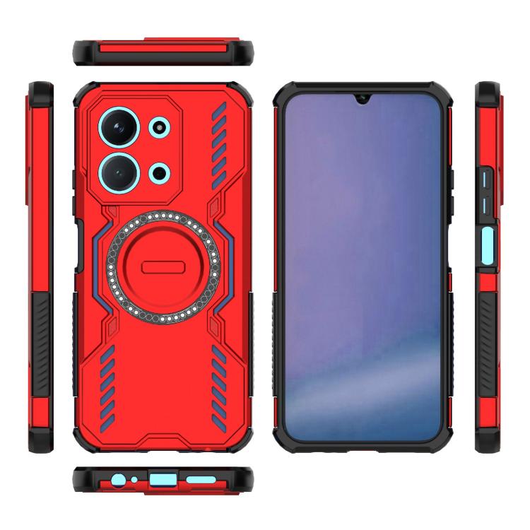 For Redmi 15C 5G / 4G EU 173mm Butterfly Armor MagSafe Magnetic Ring Shockproof Phone Case