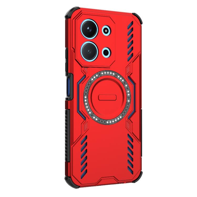 For Redmi 15C 5G / 4G EU 173mm Butterfly Armor MagSafe Magnetic Ring Shockproof Phone Case