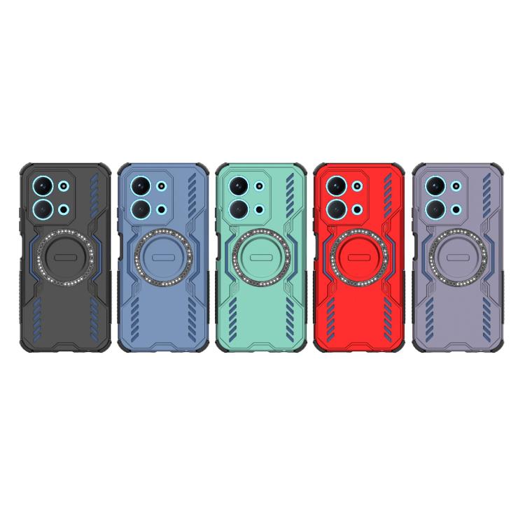 For Redmi 15C 5G / 4G EU 173mm Butterfly Armor MagSafe Magnetic Ring Shockproof Phone Case