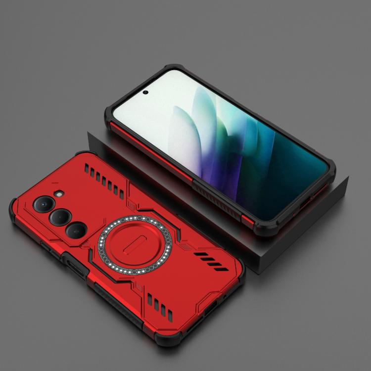 For Redmi 15 5G / 4G EU 171mm Butterfly Armor MagSafe Magnetic Ring Shockproof Phone Case