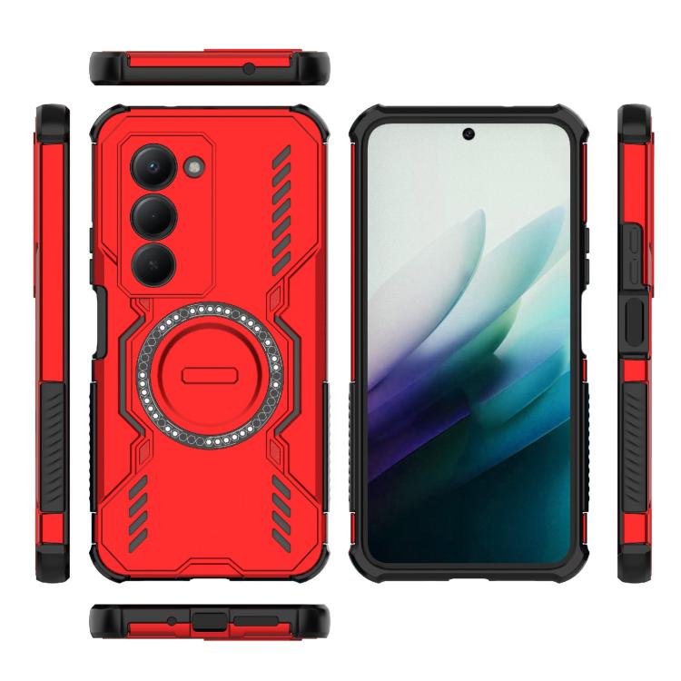 For Redmi 15 5G / 4G EU 171mm Butterfly Armor MagSafe Magnetic Ring Shockproof Phone Case