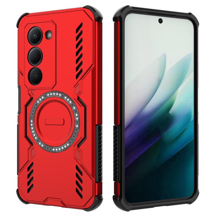 For Redmi 15 5G / 4G EU 171mm Butterfly Armor MagSafe Magnetic Ring Shockproof Phone Case
