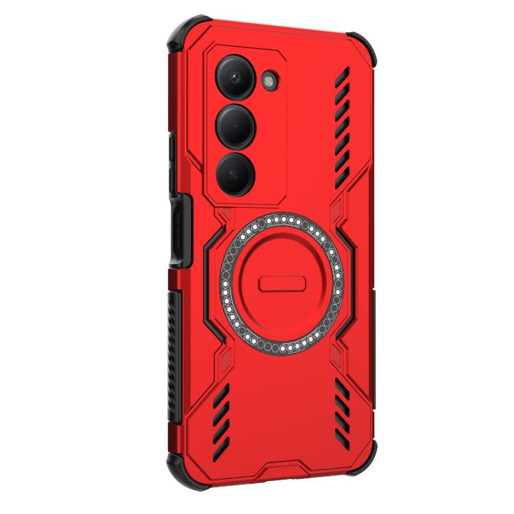 For Redmi 15 5G / 4G EU 171mm Butterfly Armor MagSafe Magnetic Ring Shockproof Phone Case