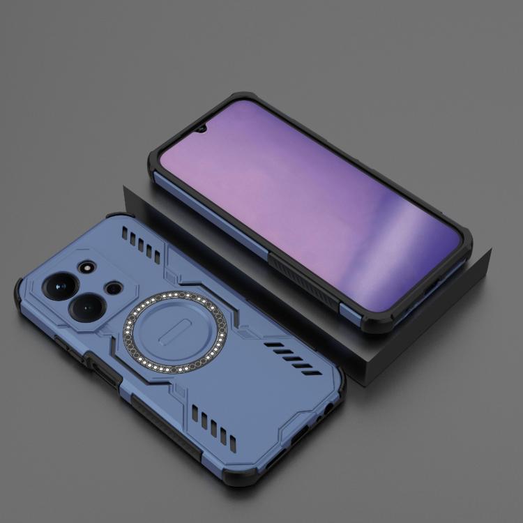 For Redmi 15C 5G / 4G Global 171mm Butterfly Armor MagSafe Magnetic Ring Shockproof Phone Case