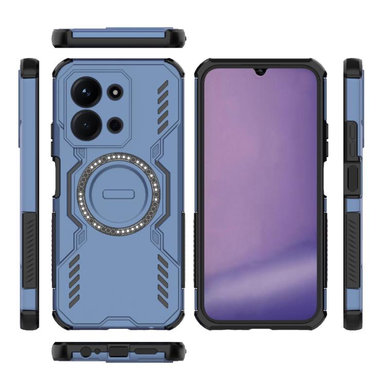 For Redmi 15C 5G / 4G Global 171mm Butterfly Armor MagSafe Magnetic Ring Shockproof Phone Case