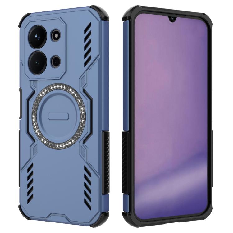 For Redmi 15C 5G / 4G Global 171mm Butterfly Armor MagSafe Magnetic Ring Shockproof Phone Case