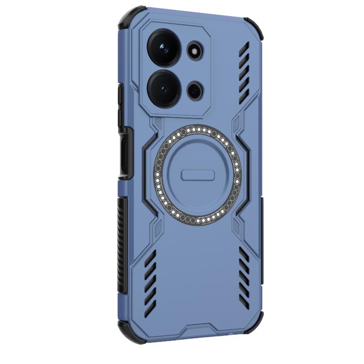 For Redmi 15C 5G / 4G Global 171mm Butterfly Armor MagSafe Magnetic Ring Shockproof Phone Case