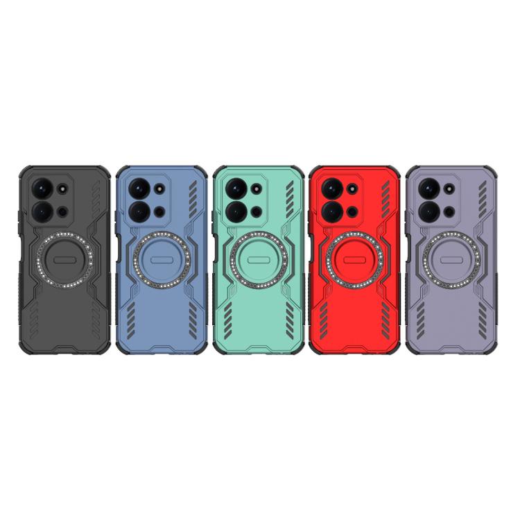 For Redmi 15C 5G / 4G Global 171mm Butterfly Armor MagSafe Magnetic Ring Shockproof Phone Case