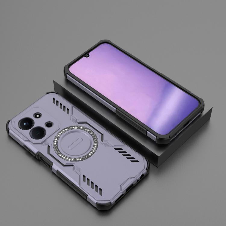 For Redmi 15C 5G / 4G Global 171mm Butterfly Armor MagSafe Magnetic Ring Shockproof Phone Case