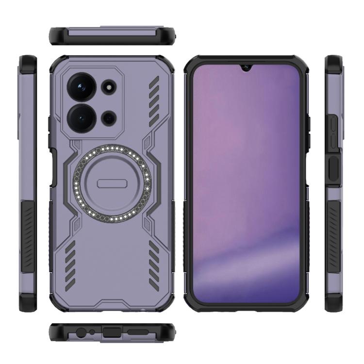 For Redmi 15C 5G / 4G Global 171mm Butterfly Armor MagSafe Magnetic Ring Shockproof Phone Case