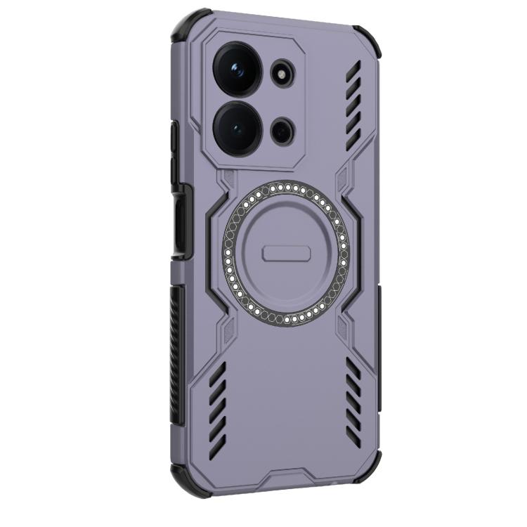 For Redmi 15C 5G / 4G Global 171mm Butterfly Armor MagSafe Magnetic Ring Shockproof Phone Case