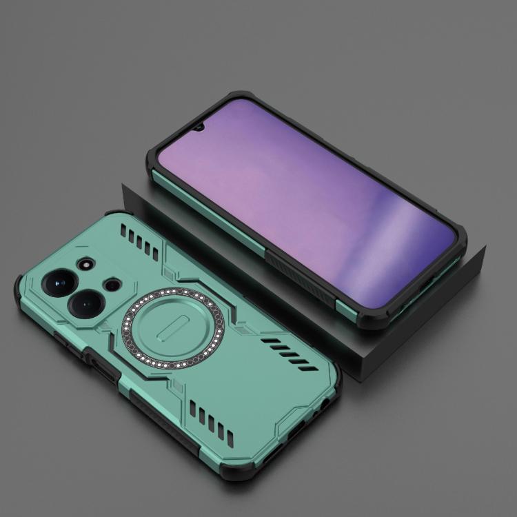 For Redmi 15C 5G / 4G Global 171mm Butterfly Armor MagSafe Magnetic Ring Shockproof Phone Case