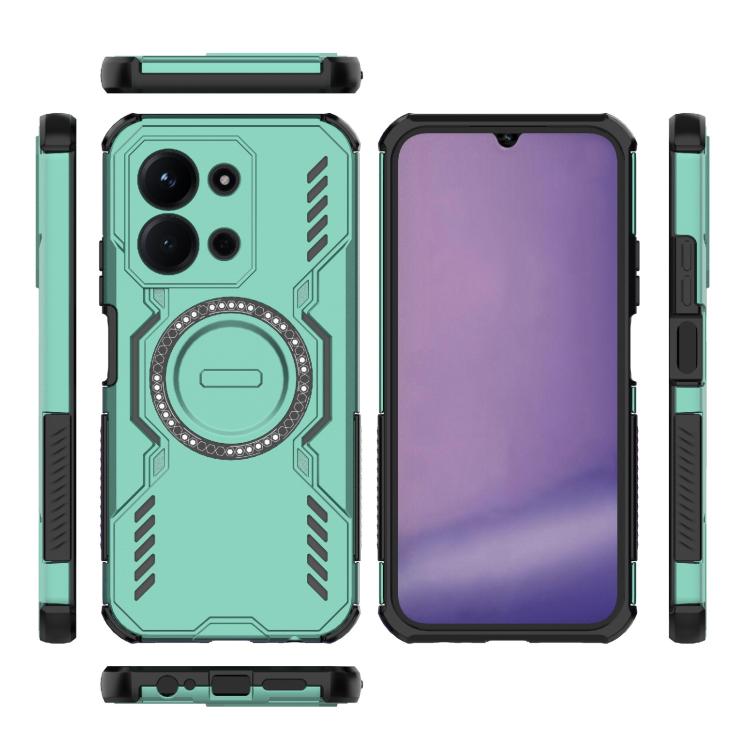 For Redmi 15C 5G / 4G Global 171mm Butterfly Armor MagSafe Magnetic Ring Shockproof Phone Case
