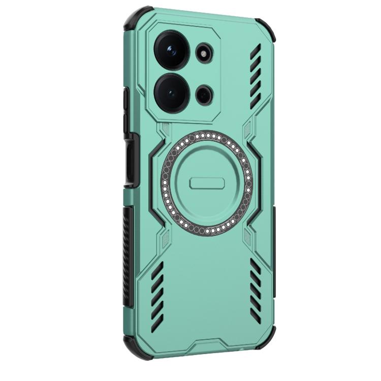 For Redmi 15C 5G / 4G Global 171mm Butterfly Armor MagSafe Magnetic Ring Shockproof Phone Case