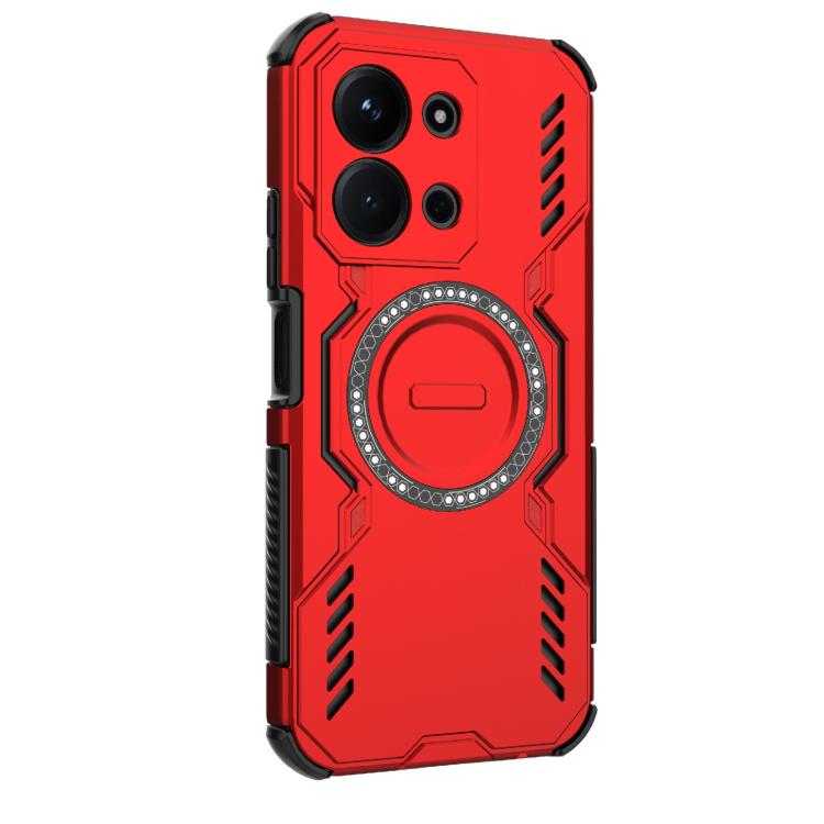 For Redmi 15C 5G / 4G Global 171mm Butterfly Armor MagSafe Magnetic Ring Shockproof Phone Case