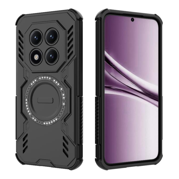 For Redmi Note 15 5G Global 164mm Butterfly Armor MagSafe Magnetic Ring Shockproof Phone Case
