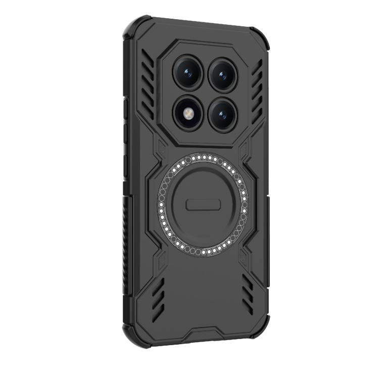 For Redmi Note 15 5G Global 164mm Butterfly Armor MagSafe Magnetic Ring Shockproof Phone Case