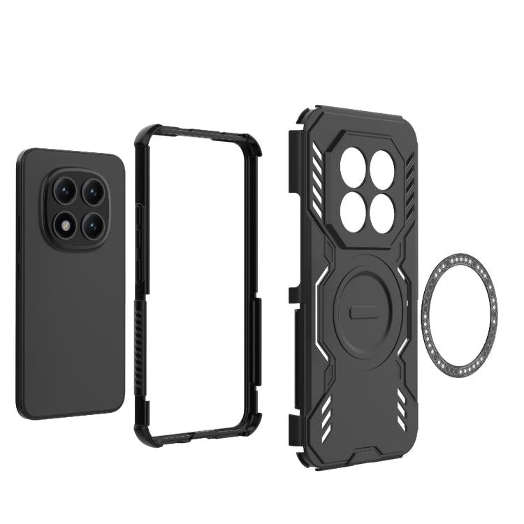 For Redmi Note 15 5G Global 164mm Butterfly Armor MagSafe Magnetic Ring Shockproof Phone Case