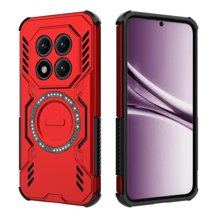 For Redmi Note 15 5G Global 164mm Butterfly Armor MagSafe Magnetic Ring Shockproof Phone Case