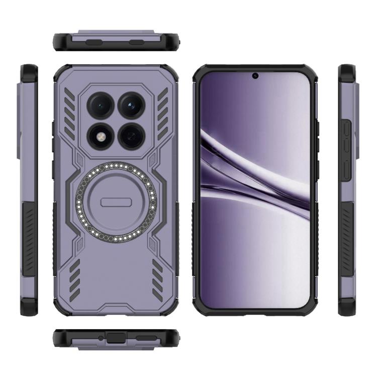 For Redmi Note 15 Pro 5G Global 163.6mm Butterfly Armor MagSafe Magnetic Ring Shockproof Phone Case