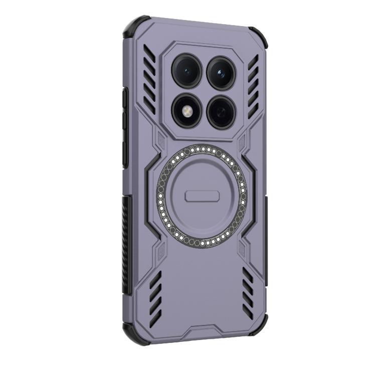 For Redmi Note 15 Pro 5G Global 163.6mm Butterfly Armor MagSafe Magnetic Ring Shockproof Phone Case
