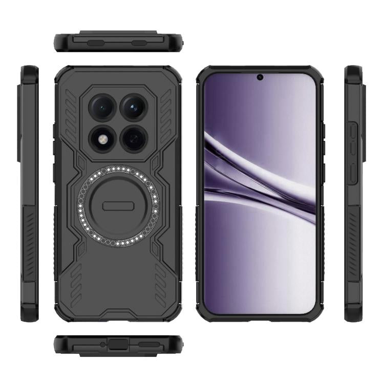 For Redmi Note 15 Pro 5G Global 163.6mm Butterfly Armor MagSafe Magnetic Ring Shockproof Phone Case
