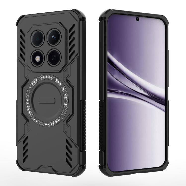 For Redmi Note 15 Pro 5G Global 163.6mm Butterfly Armor MagSafe Magnetic Ring Shockproof Phone Case
