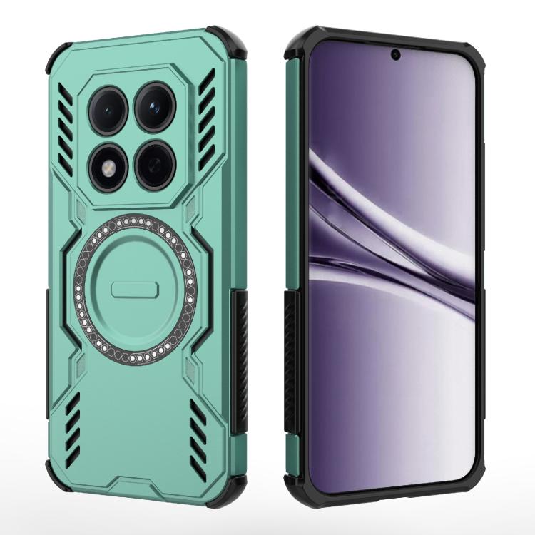 For Redmi Note 15 Pro 5G Global 163.6mm Butterfly Armor MagSafe Magnetic Ring Shockproof Phone Case