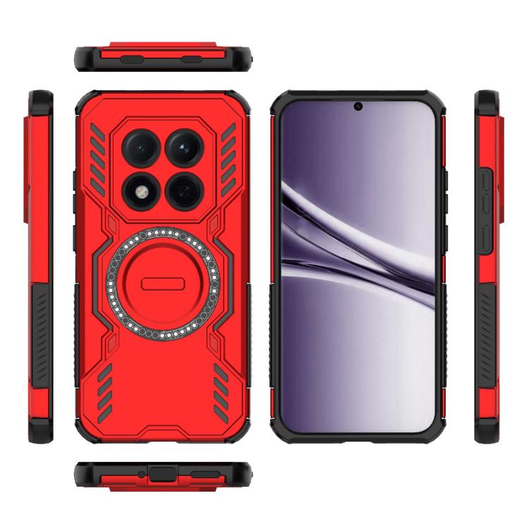 For Redmi Note 15 Pro 5G Global 163.6mm Butterfly Armor MagSafe Magnetic Ring Shockproof Phone Case