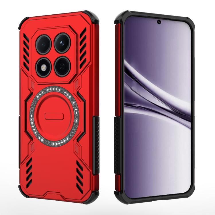 For Redmi Note 15 Pro 5G Global 163.6mm Butterfly Armor MagSafe Magnetic Ring Shockproof Phone Case
