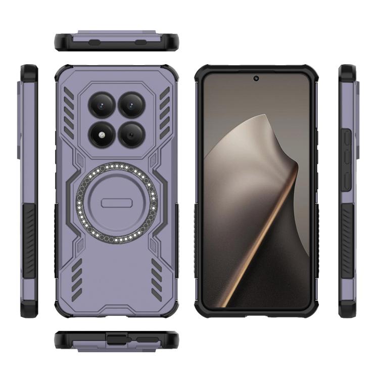 For Redmi Note 15 Pro 4G Global 163.2mm Butterfly Armor MagSafe Magnetic Ring Shockproof Phone Case
