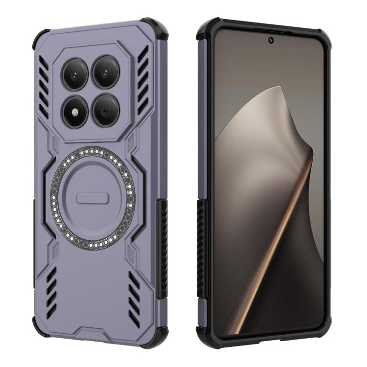 For Redmi Note 15 Pro 4G Global 163.2mm Butterfly Armor MagSafe Magnetic Ring Shockproof Phone Case