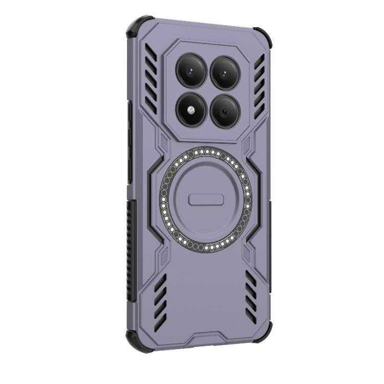 For Redmi Note 15 Pro 4G Global 163.2mm Butterfly Armor MagSafe Magnetic Ring Shockproof Phone Case