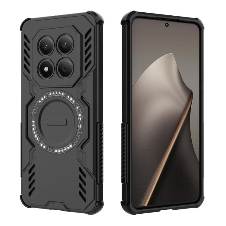 For Redmi Note 15 Pro 4G Global 163.2mm Butterfly Armor MagSafe Magnetic Ring Shockproof Phone Case