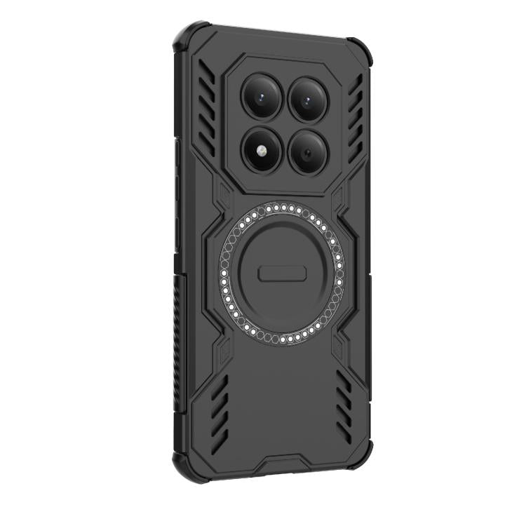 For Redmi Note 15 Pro 4G Global 163.2mm Butterfly Armor MagSafe Magnetic Ring Shockproof Phone Case