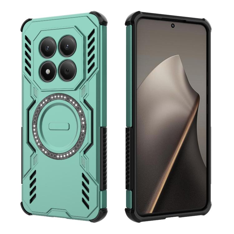 For Redmi Note 15 Pro 4G Global 163.2mm Butterfly Armor MagSafe Magnetic Ring Shockproof Phone Case