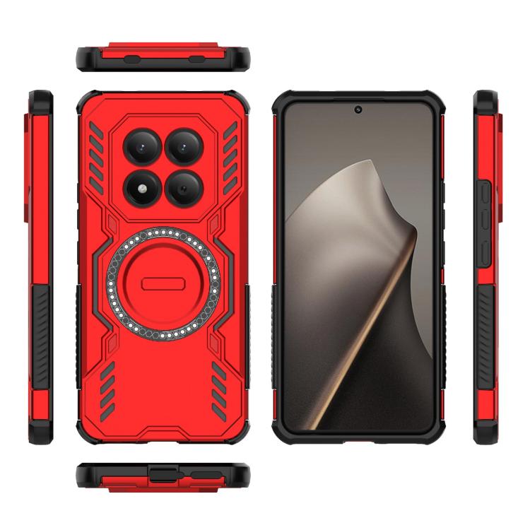 For Redmi Note 15 Pro 4G Global 163.2mm Butterfly Armor MagSafe Magnetic Ring Shockproof Phone Case