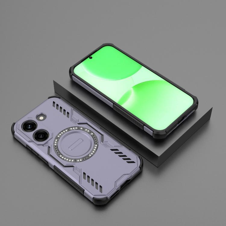 For Redmi Turbo 5 5G / Poco X8 Pro 5G Butterfly Armor MagSafe Magnetic Ring Shockproof Phone Case