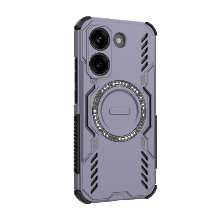 For Redmi Turbo 5 5G / Poco X8 Pro 5G Butterfly Armor MagSafe Magnetic Ring Shockproof Phone Case