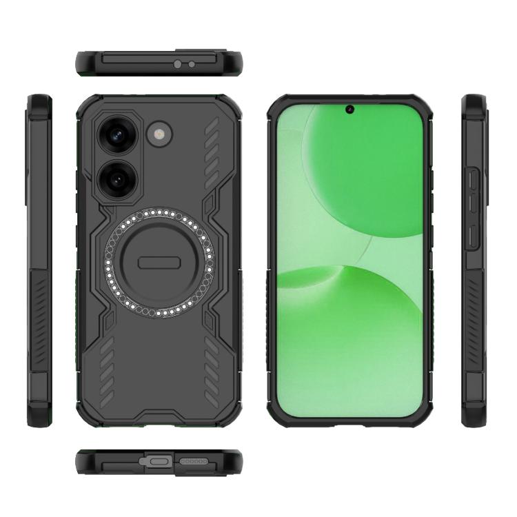 For Redmi Turbo 5 5G / Poco X8 Pro 5G Butterfly Armor MagSafe Magnetic Ring Shockproof Phone Case