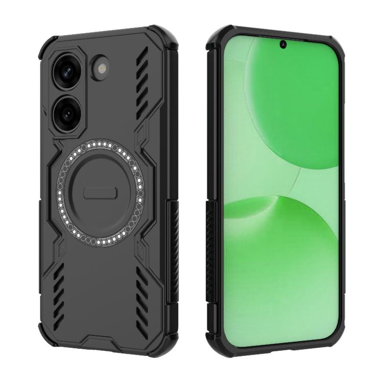 For Redmi Turbo 5 5G / Poco X8 Pro 5G Butterfly Armor MagSafe Magnetic Ring Shockproof Phone Case