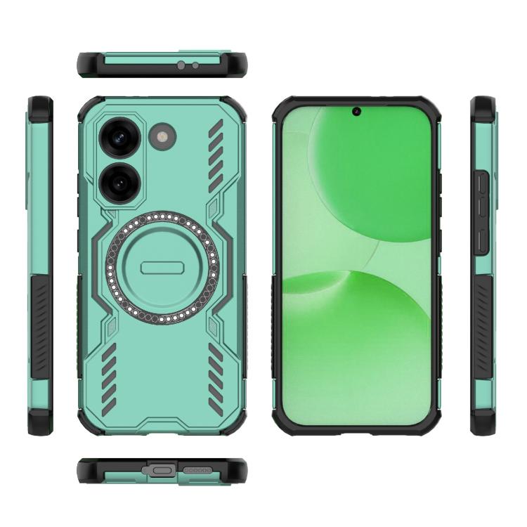 For Redmi Turbo 5 5G / Poco X8 Pro 5G Butterfly Armor MagSafe Magnetic Ring Shockproof Phone Case