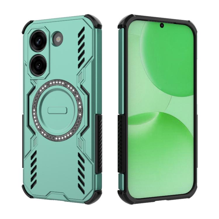 For Redmi Turbo 5 5G / Poco X8 Pro 5G Butterfly Armor MagSafe Magnetic Ring Shockproof Phone Case