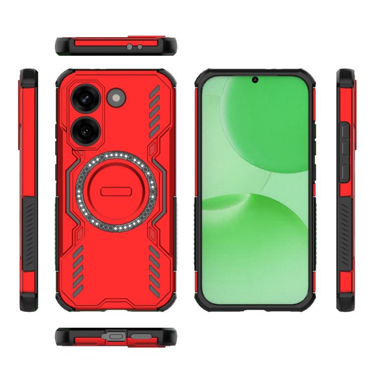 For Redmi Turbo 5 5G / Poco X8 Pro 5G Butterfly Armor MagSafe Magnetic Ring Shockproof Phone Case