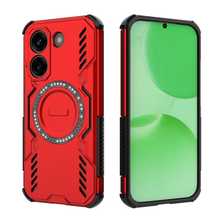 For Redmi Turbo 5 5G / Poco X8 Pro 5G Butterfly Armor MagSafe Magnetic Ring Shockproof Phone Case