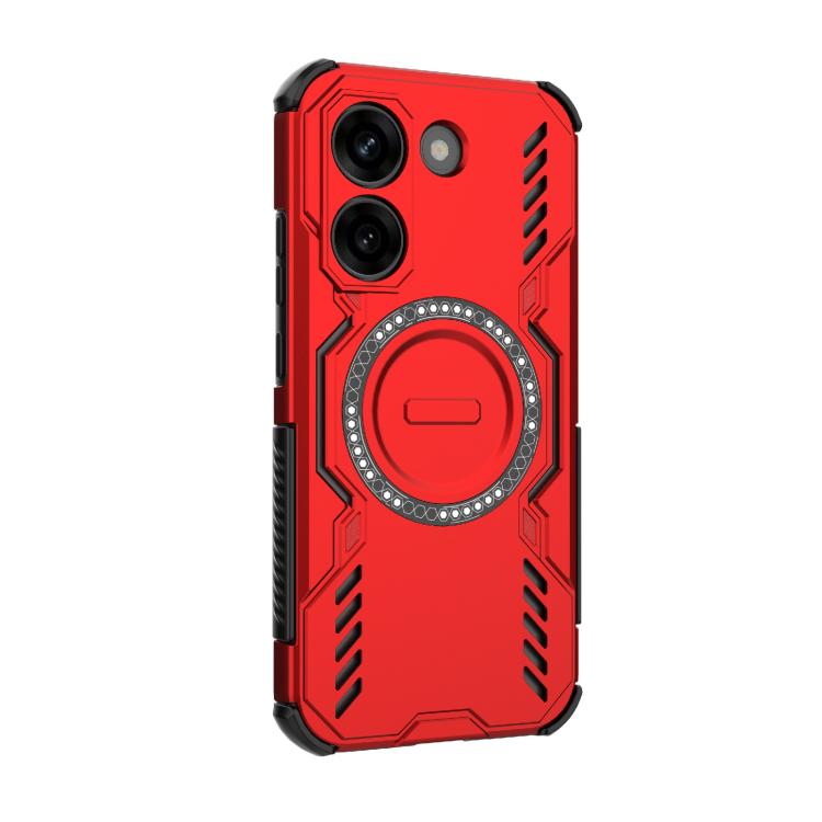 For Redmi Turbo 5 5G / Poco X8 Pro 5G Butterfly Armor MagSafe Magnetic Ring Shockproof Phone Case