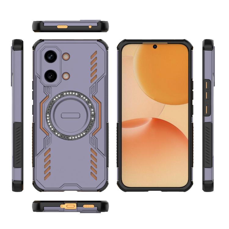 For Redmi Turbo 5 Max / Poco X8 Pro Max Butterfly Armor MagSafe Magnetic Ring Shockproof Phone Case