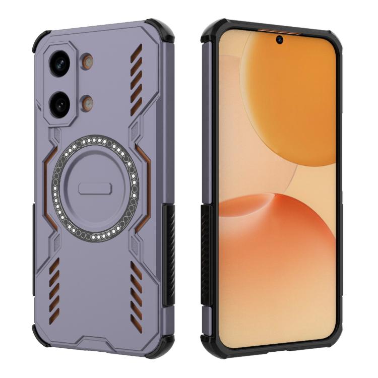 For Redmi Turbo 5 Max / Poco X8 Pro Max Butterfly Armor MagSafe Magnetic Ring Shockproof Phone Case