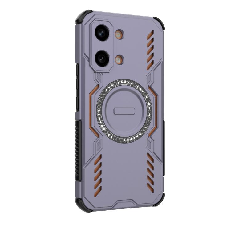 For Redmi Turbo 5 Max / Poco X8 Pro Max Butterfly Armor MagSafe Magnetic Ring Shockproof Phone Case
