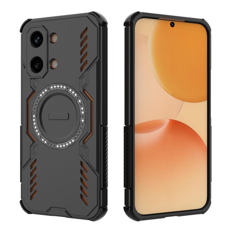 For Redmi Turbo 5 Max / Poco X8 Pro Max Butterfly Armor MagSafe Magnetic Ring Shockproof Phone Case
